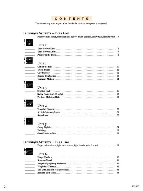 Accelerated Piano Adventures for the Older Beginner - Technique & Artistry, Book 1