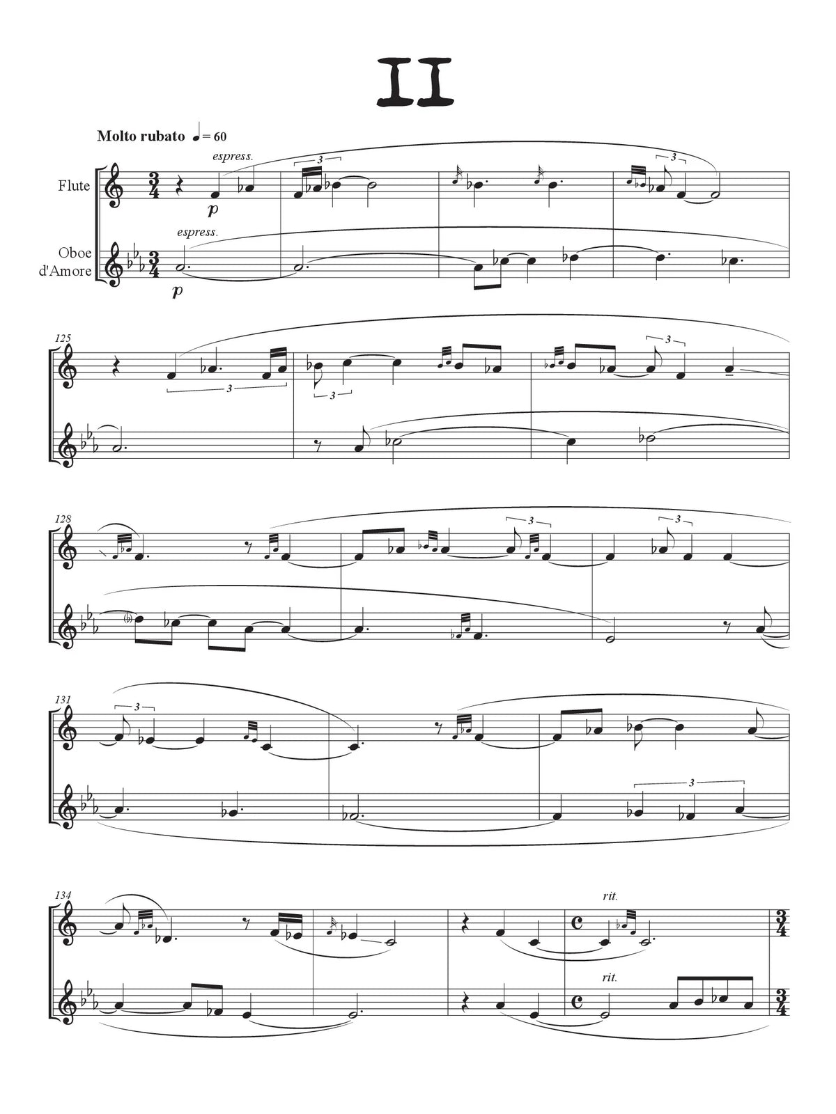 Blackhorse: Code Talking for Flute and English Horn/Oboe d'amore