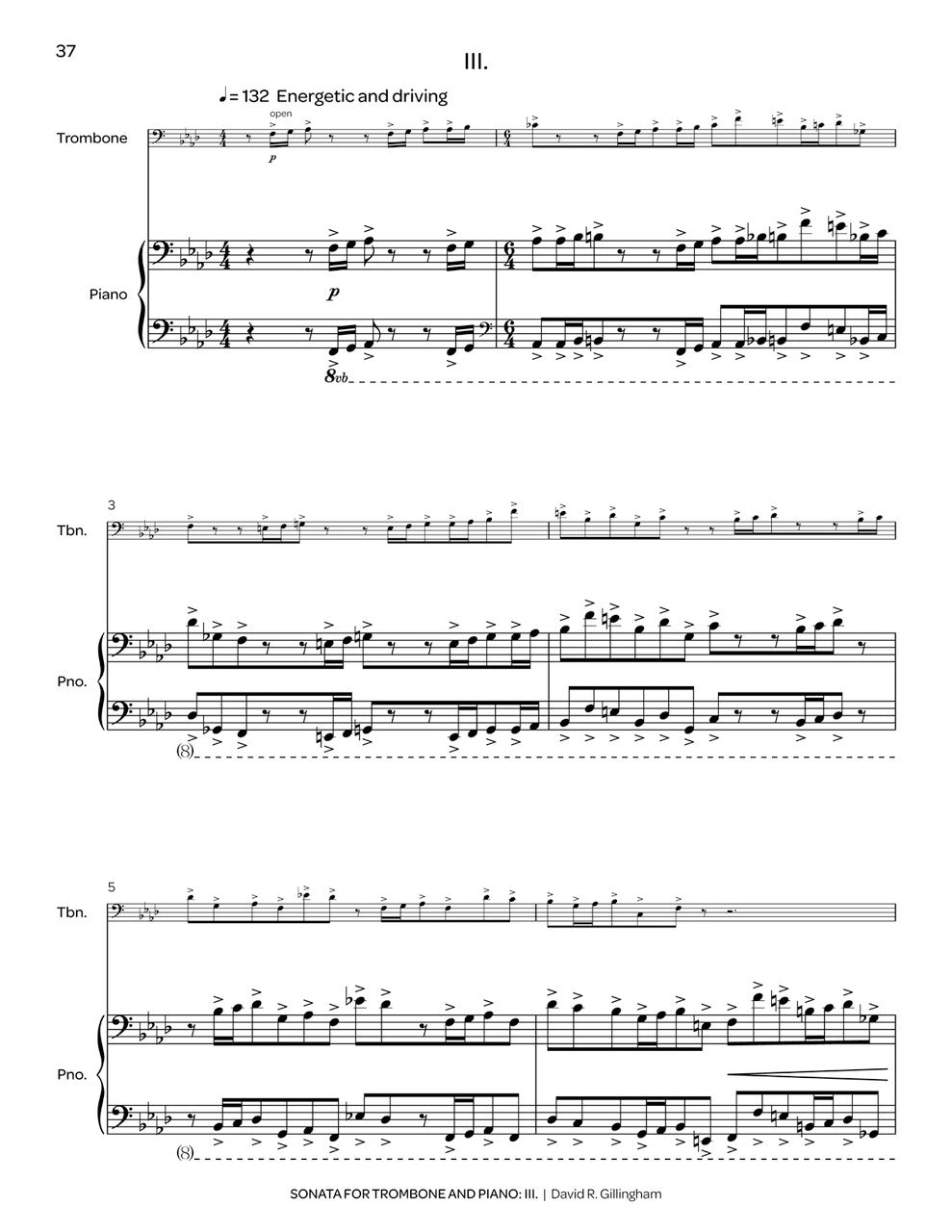 Gillingham: Trombone Sonata