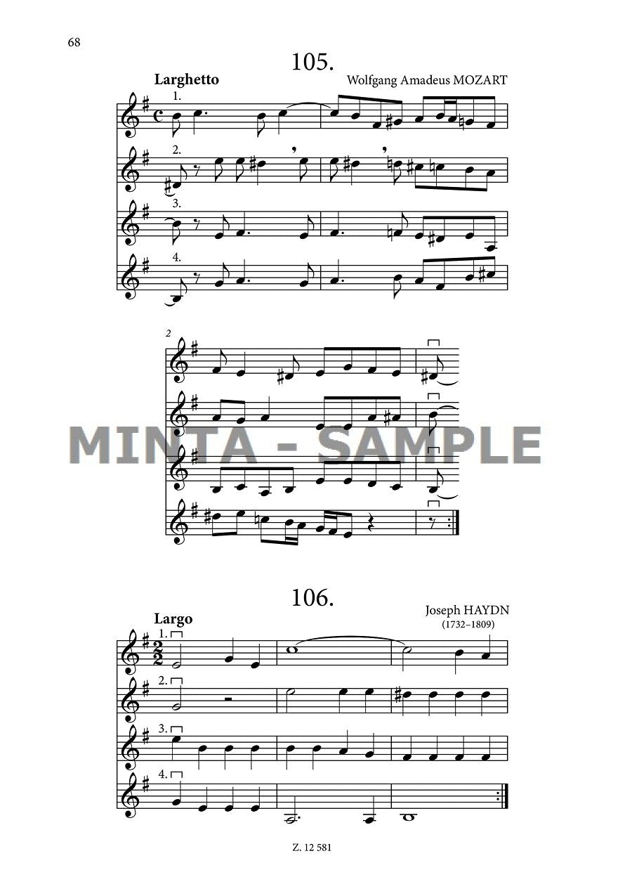 Classical Canons without Text