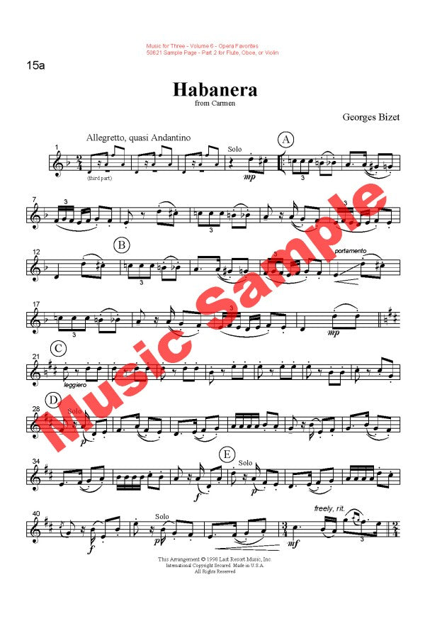 Music for Three - Volume 6