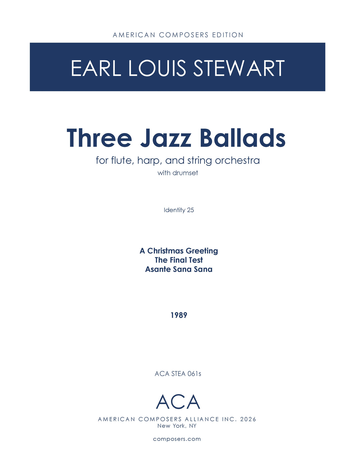 Stewart: 3 Jazz Ballads