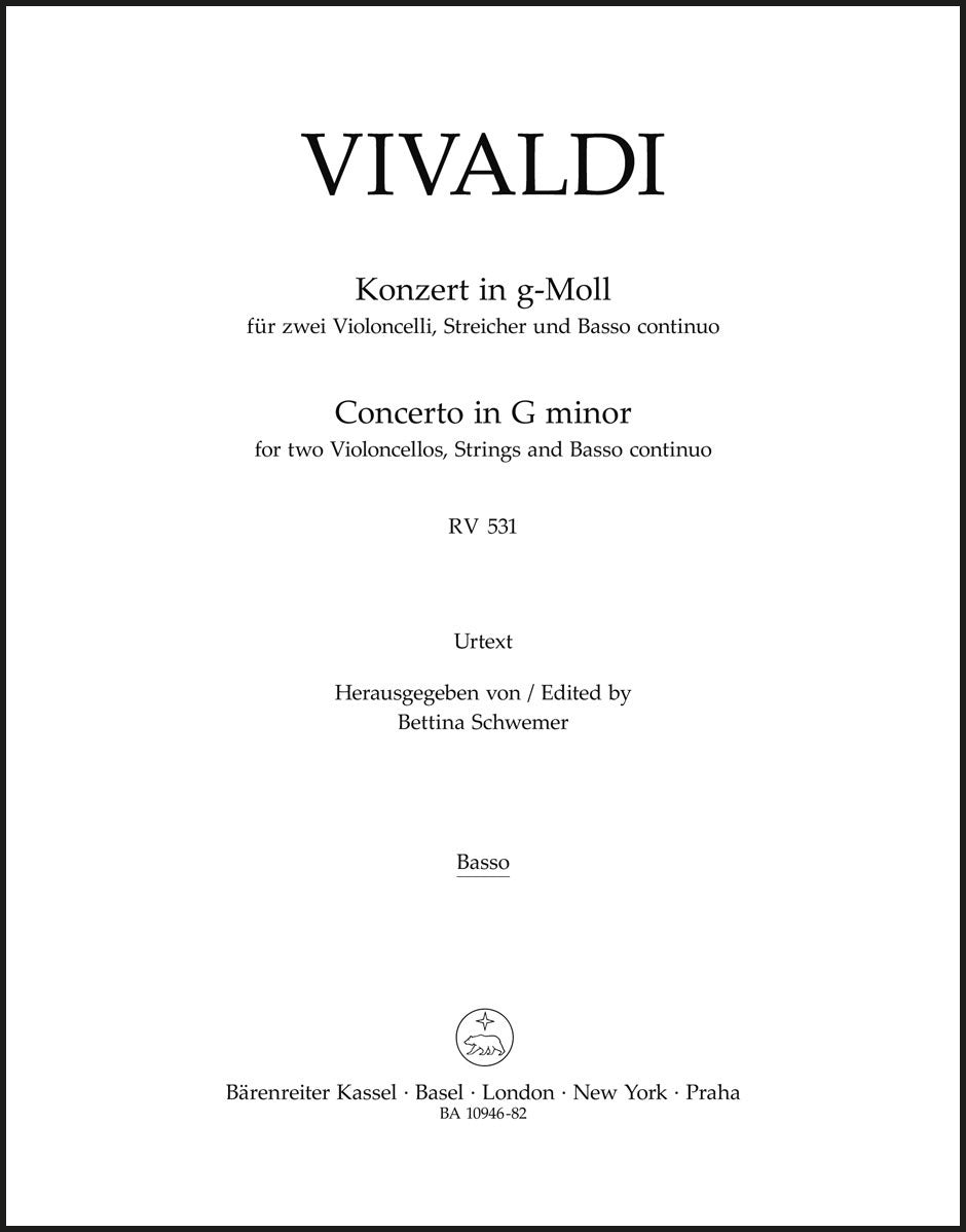 Vivaldi: Concerto for 2 Cellos in G Minor, RV 531 – Ficks Music