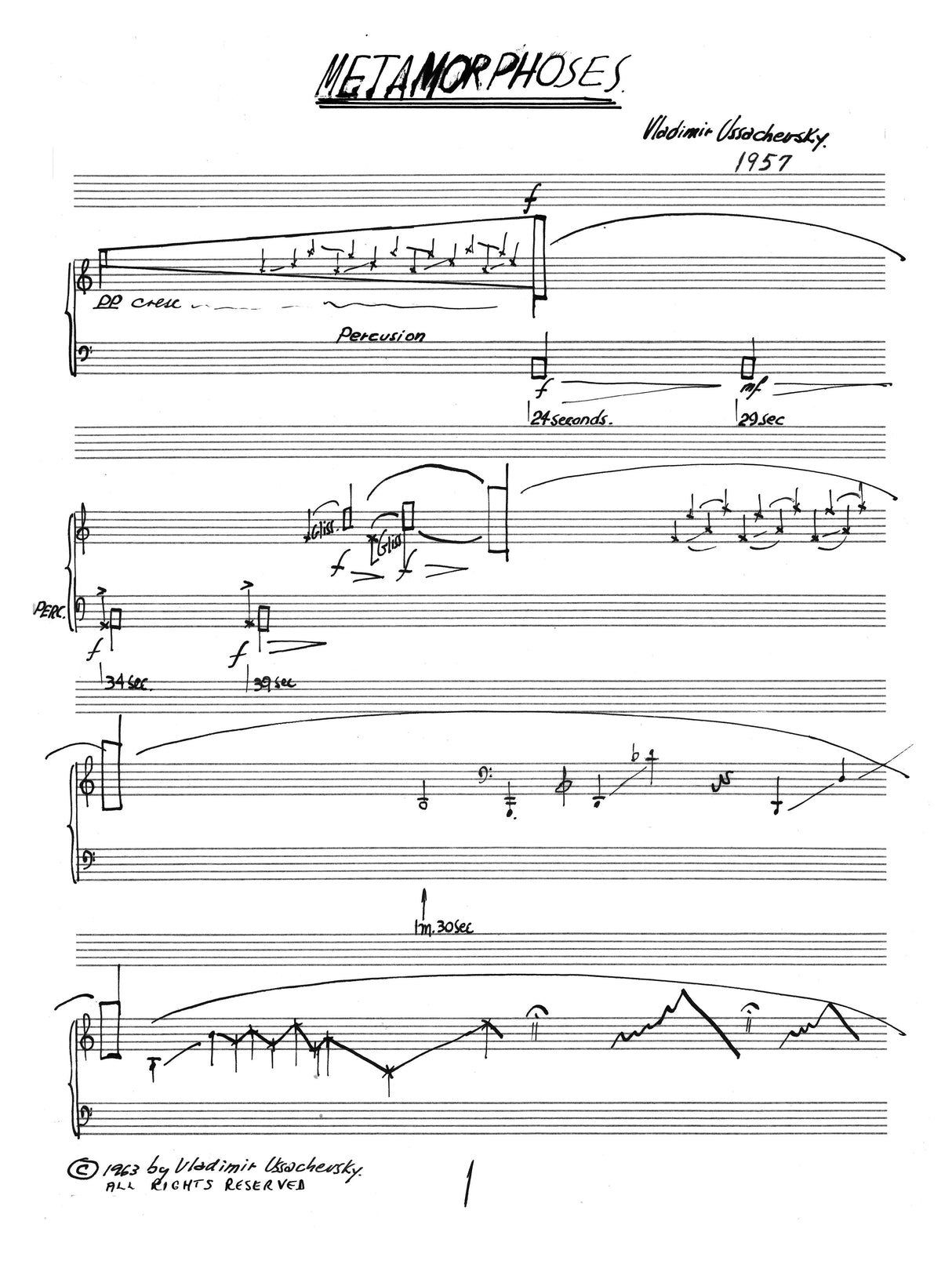 Ussachevsky: Metamorphoses