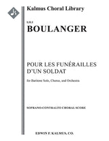 Boulanger: Pour les funérailles d'un soldat