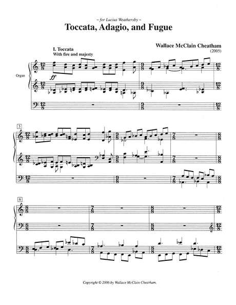 Cheatham: Toccata, Adagio, and Fugue