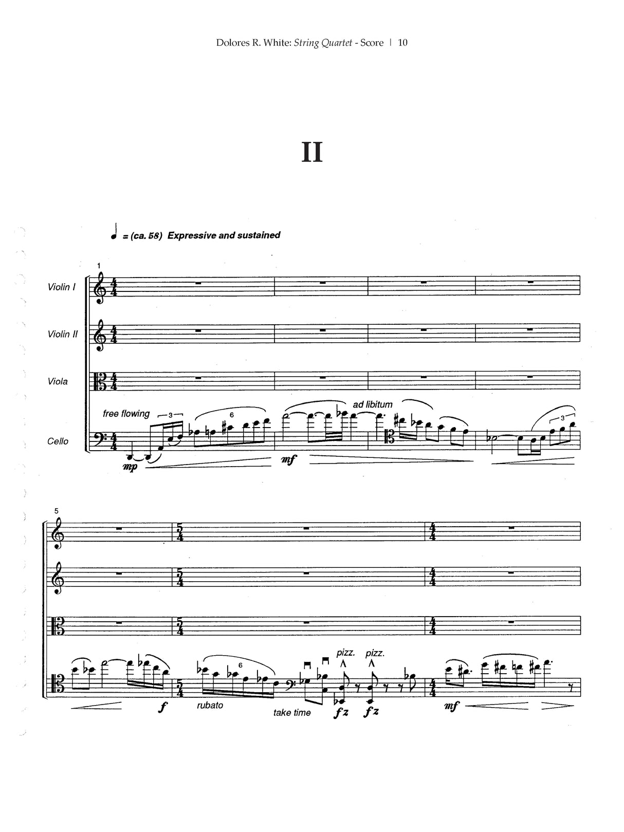White: String Quartet