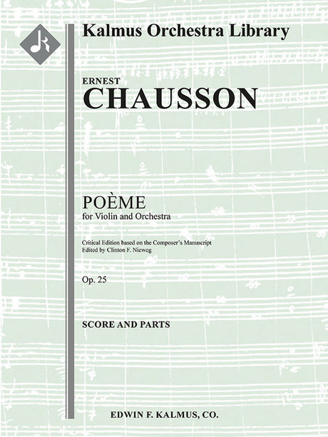 Chausson: Poème, Op. 25