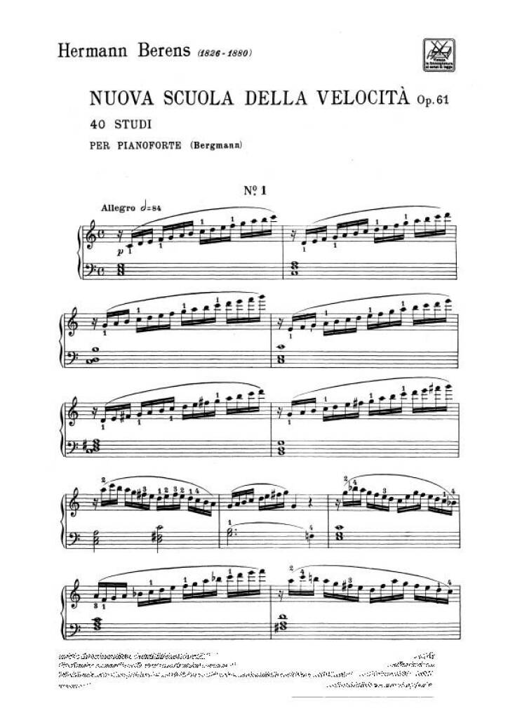 Berens: New School of Velocity, Op. 61