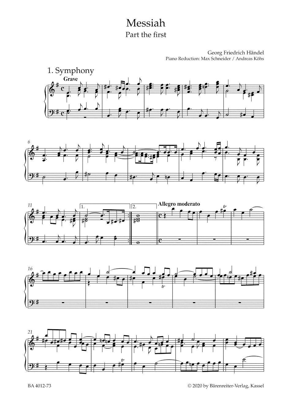 Handel: Messiah, HWV 56 – Ficks Music