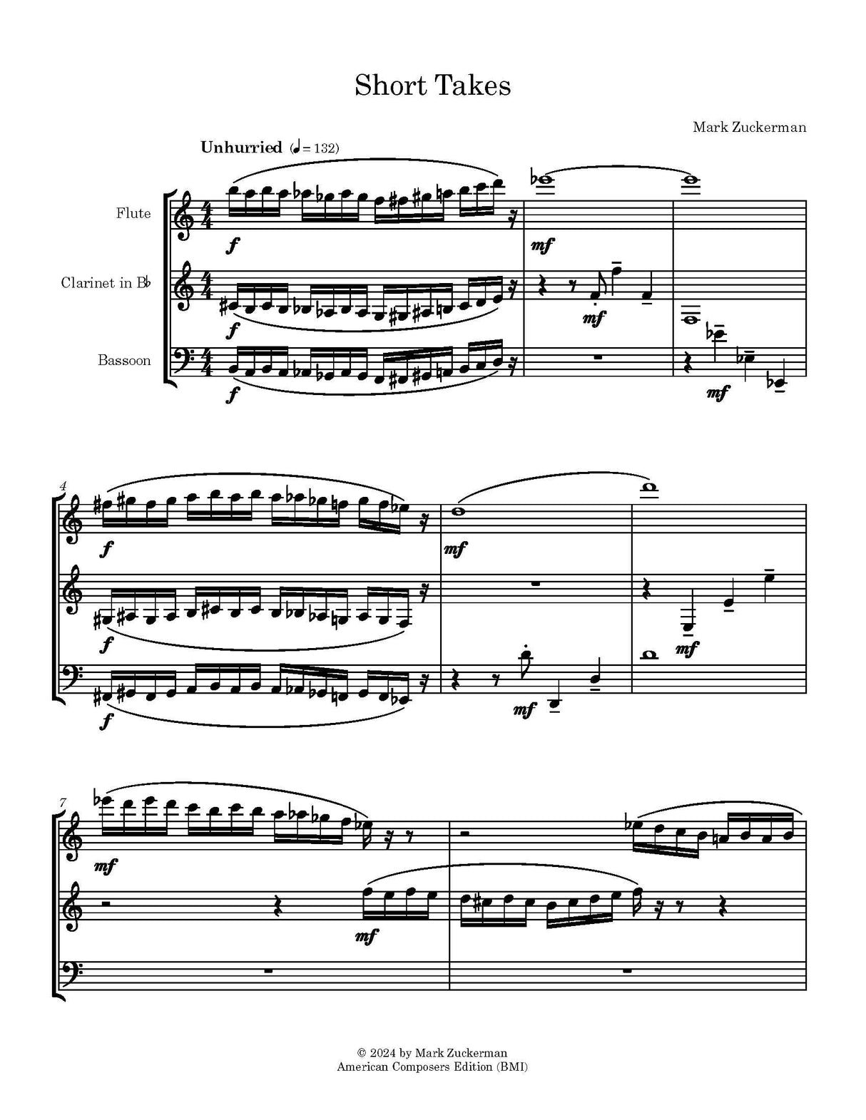 Zuckerman: Short Takes