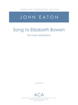Eaton: Song To Elizabeth Bowen