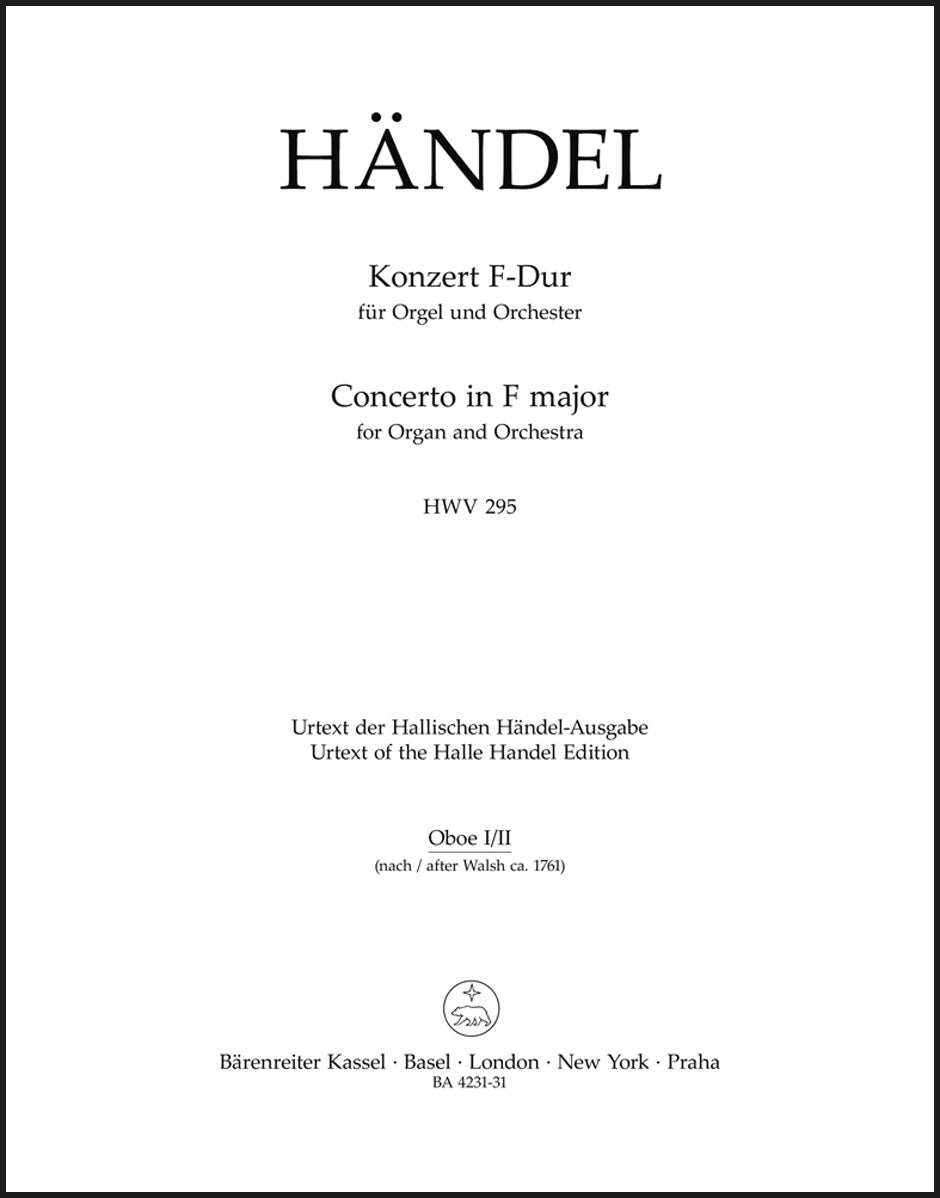 Handel: Organ Concerto No. 13 in F Major, HWV 295