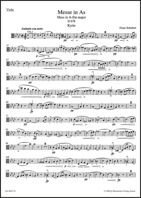 Schubert: Mass in A-flat Major, D 678