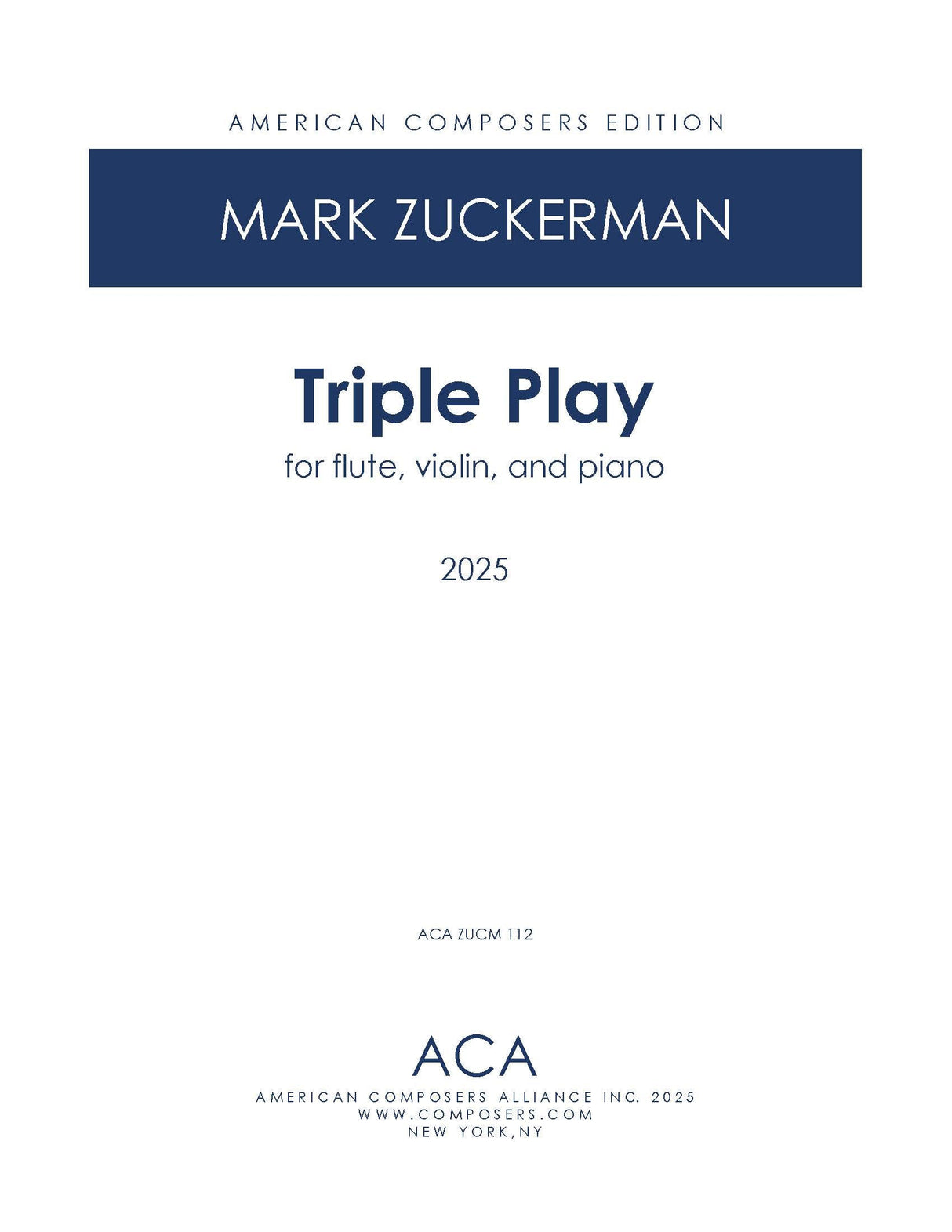 Zuckerman: Triple Play
