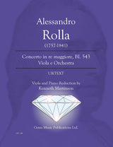 Rolla: Viola Concerto in D Major, BI. 543