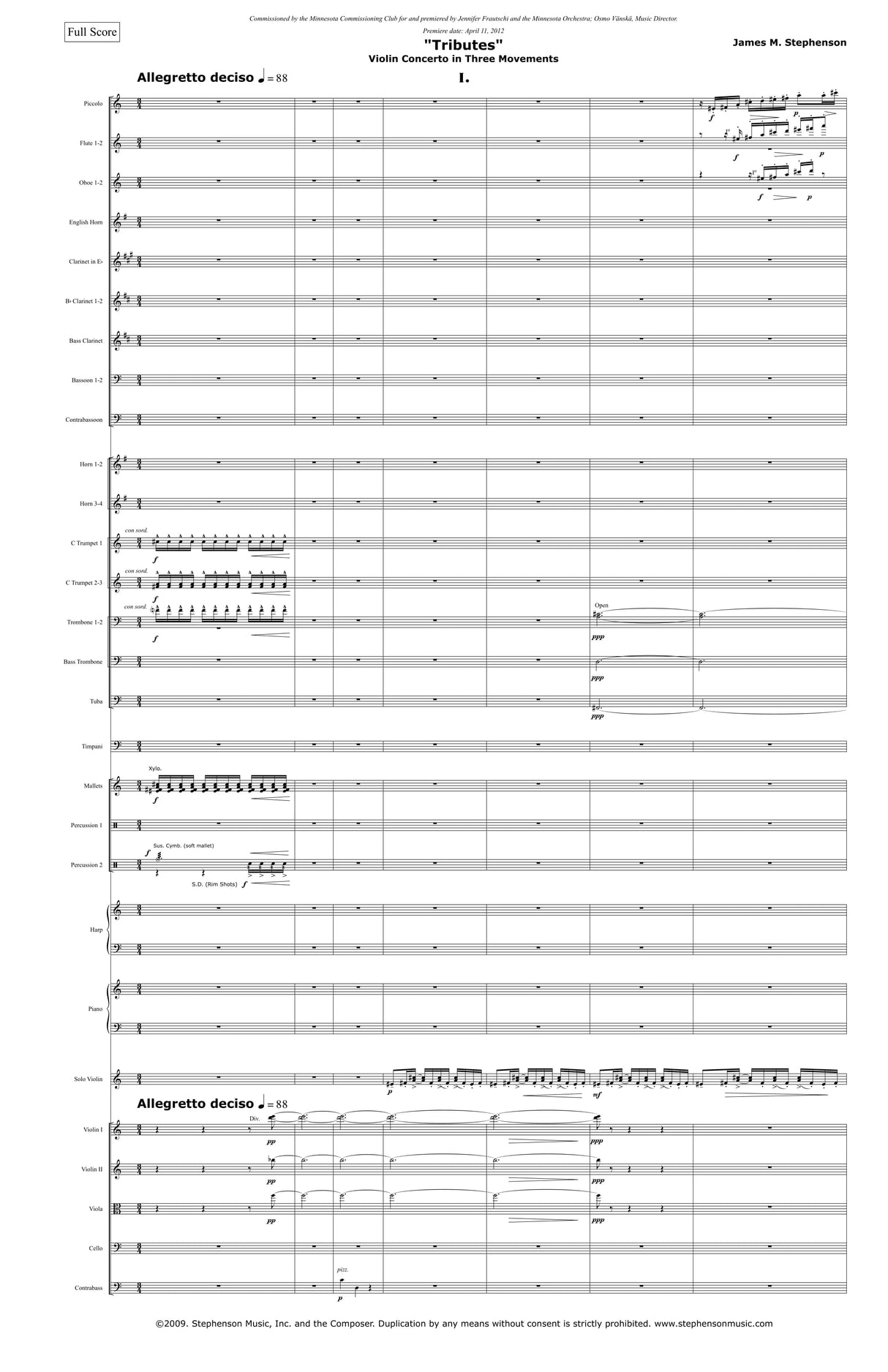 Stephenson: Violin Concerto ("Tributes")