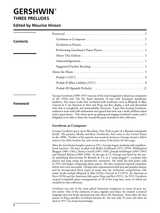 Gershwin: Three Preludes