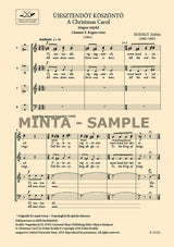 Kodály: A Christmas Carol (Version for SATB Choir)