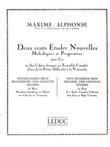 Maxime-Alphonse: 200 New Etudes - Volume 6 (10 Grand New Melodic Studies for Virtuosity)