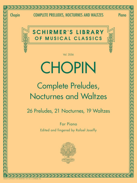Chopin: Complete Preludes, Nocturnes & Waltzes – Ficks Music