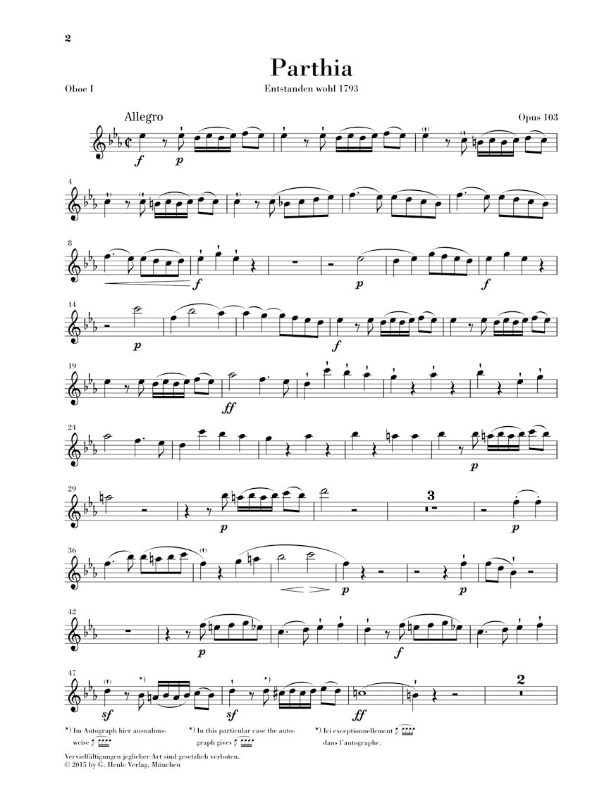 Beethoven: Parthia, Op. 103 and Rondo, WoO 25