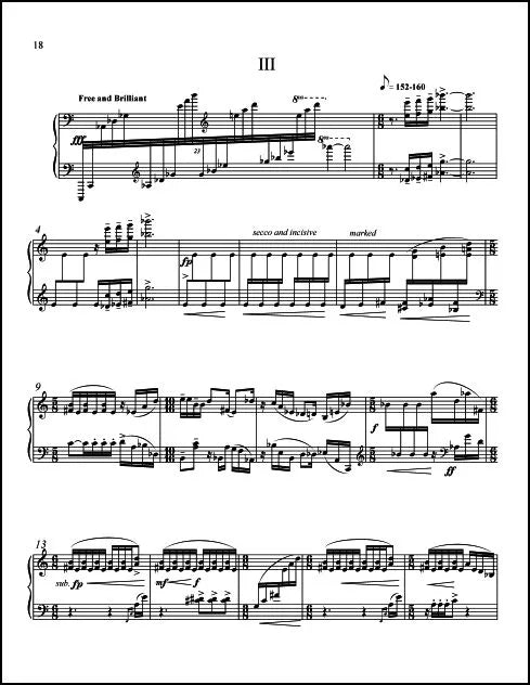 Lee III: Piano Sonata No. 1