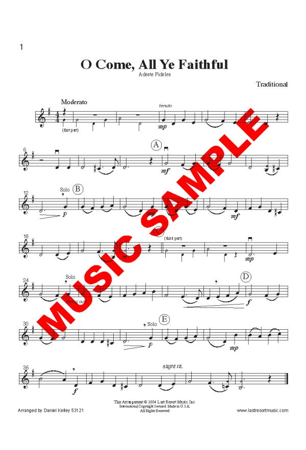 Intermediate Music for Three - Christmas