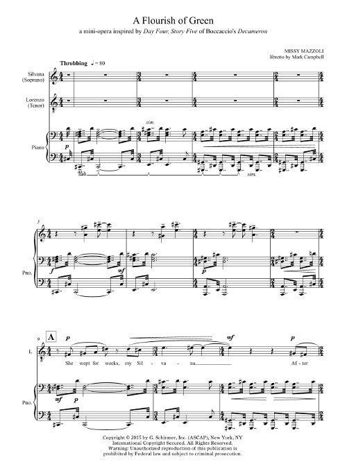 Mazzoli: A Flourish of Green