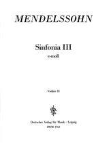 Mendelssohn: Sinfonia No. 3 in E Minor, MWV N 3