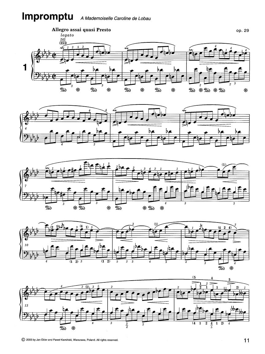 Impromptu Chopin: Impromptus, Opp. 29, 36, 51 – Ficks Music