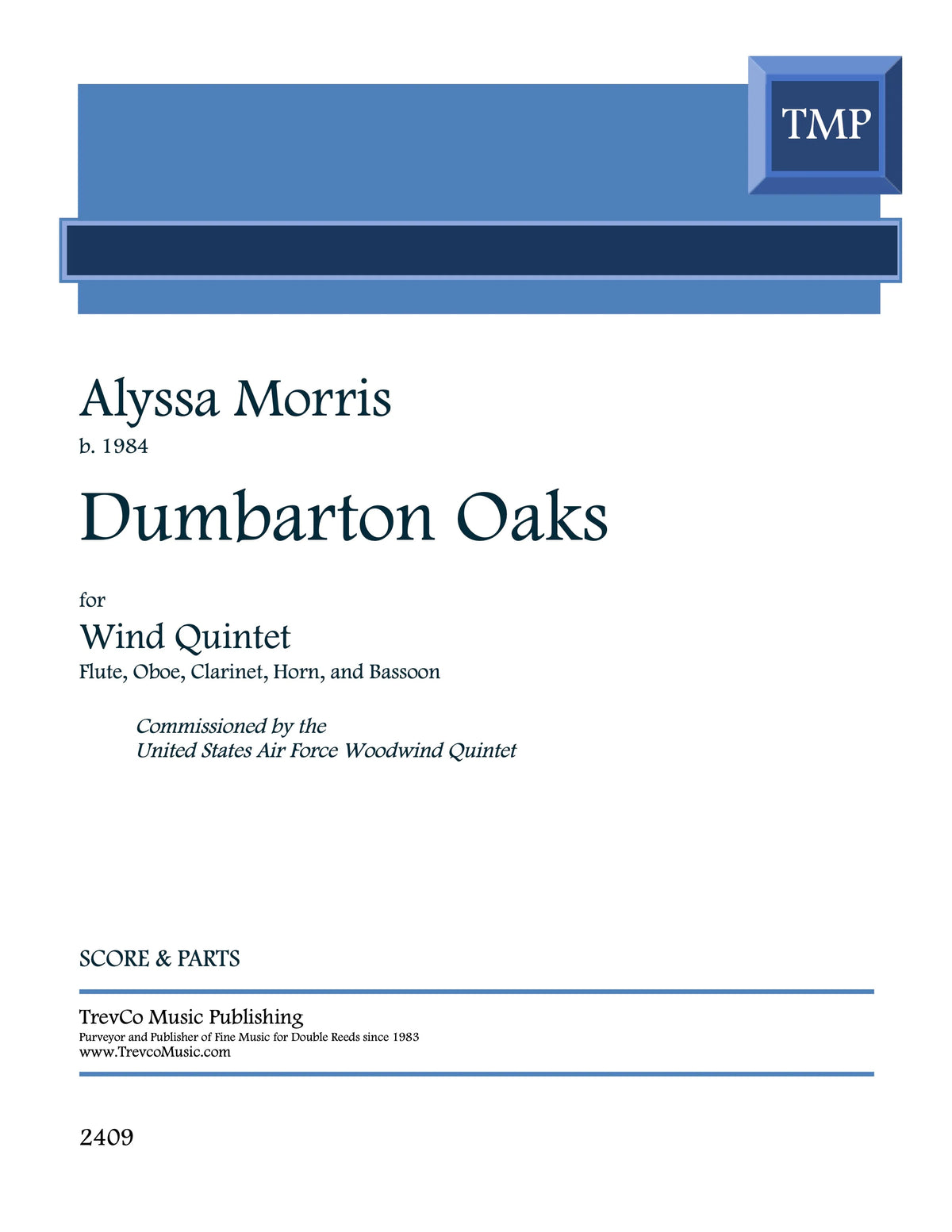 Morris: Dumbarton Oaks (score & parts) - WW5