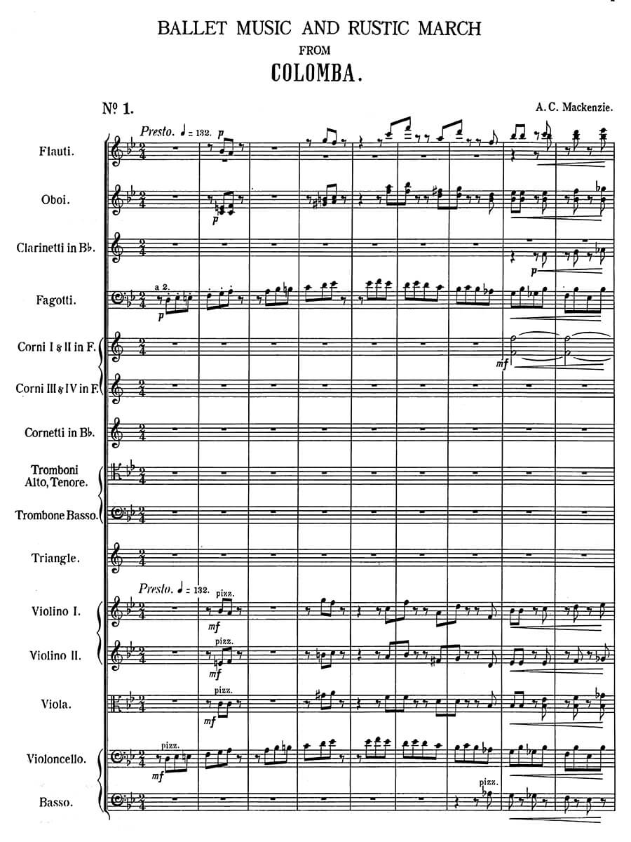 Mackenzie: Ballet Music and Rustic March from ‘Colomba', Op. 28