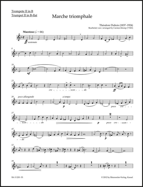 Dubois: Marche triomphale (arr. for organ & brass ensemble)