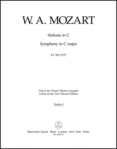 Mozart: Symphony No. 28 in C Major, K. 200 (173e)