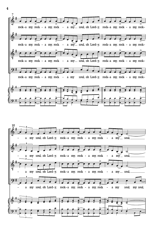 Rock-a My Soul (arr. SATB choir)