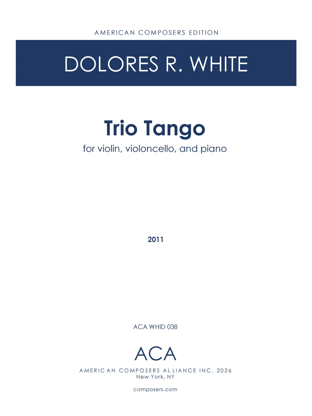 White: Trio Tango