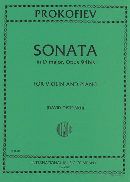 Prokofiev: Sonata in D Major, Op. 94a