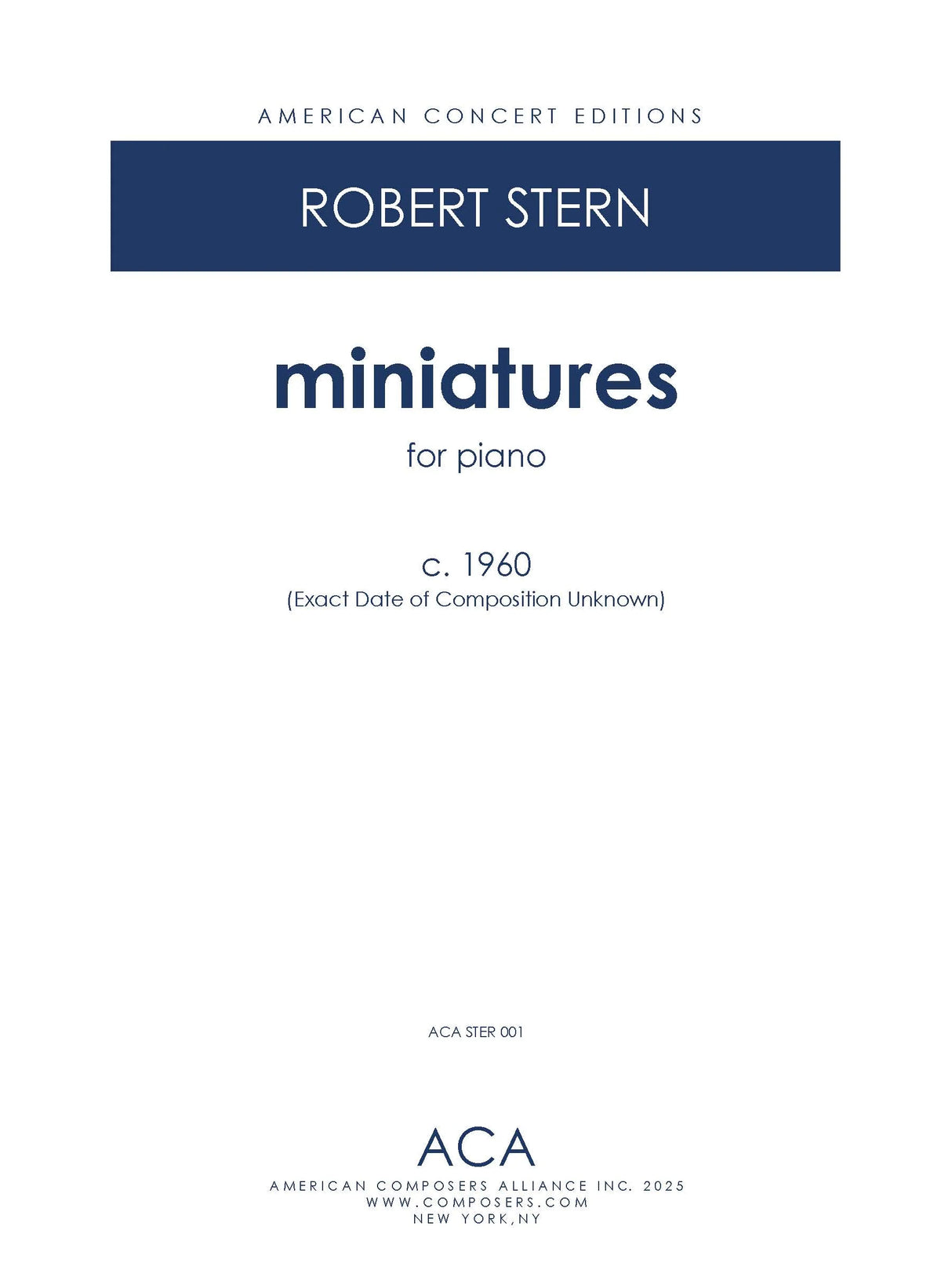 R. Stern: miniatures