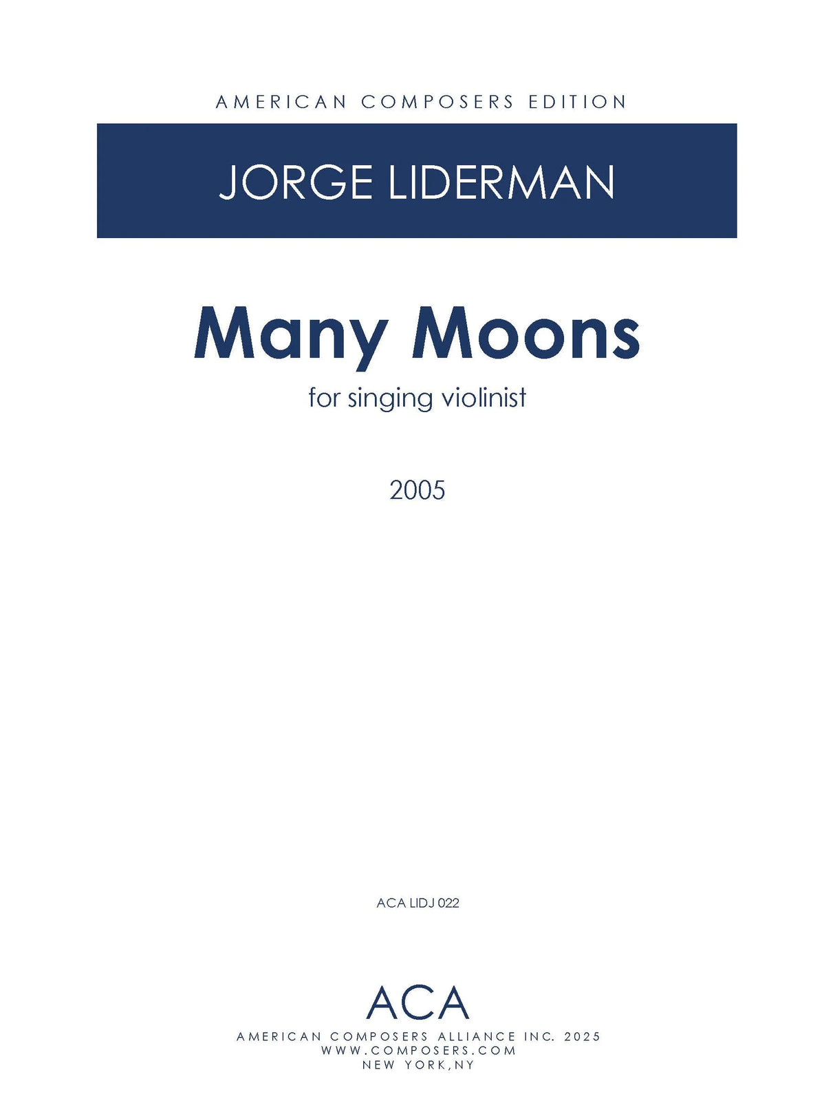 Liderman: Many Moons