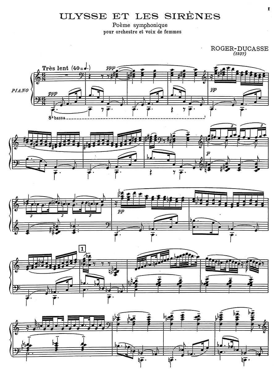 Roger-Ducasse: Ulysse et les sirènes