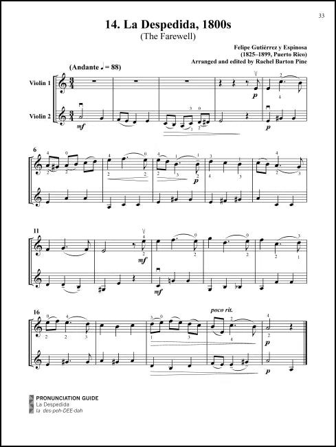 Music by Black Composers - Violin - Volume 1b