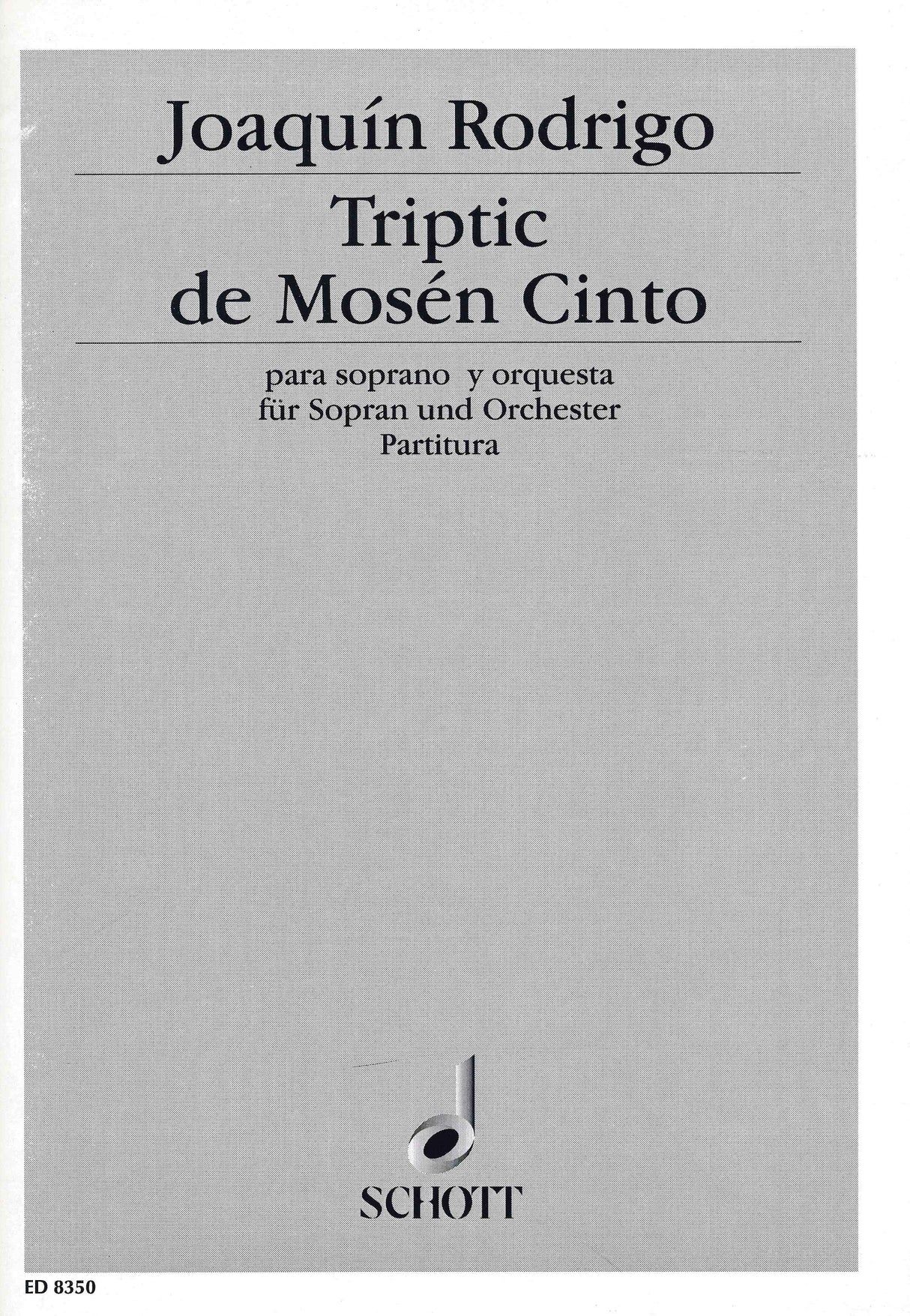 Rodrigo: Triptic de Mosén Cinto