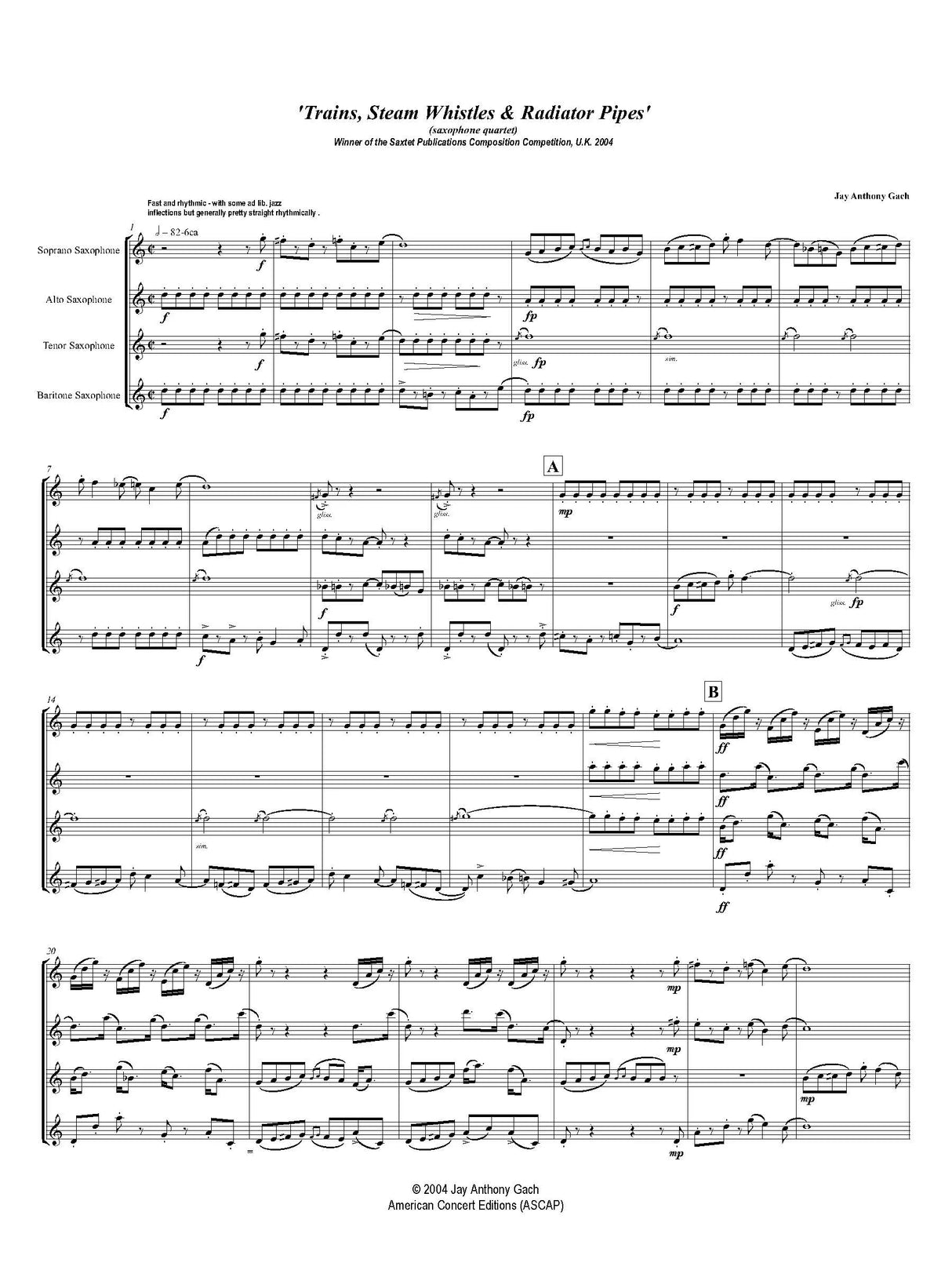 Gach: Trains, Steam Whistles, and Radiator Pipes