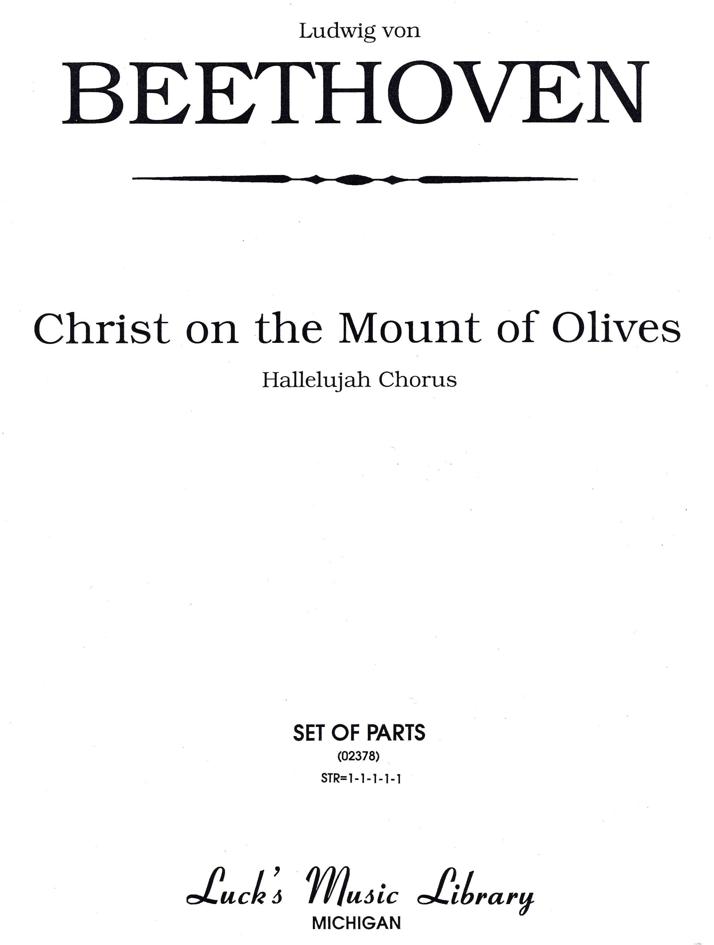 Beethoven: Christus am Ölberge (Christ on the Mount of Olives), Op