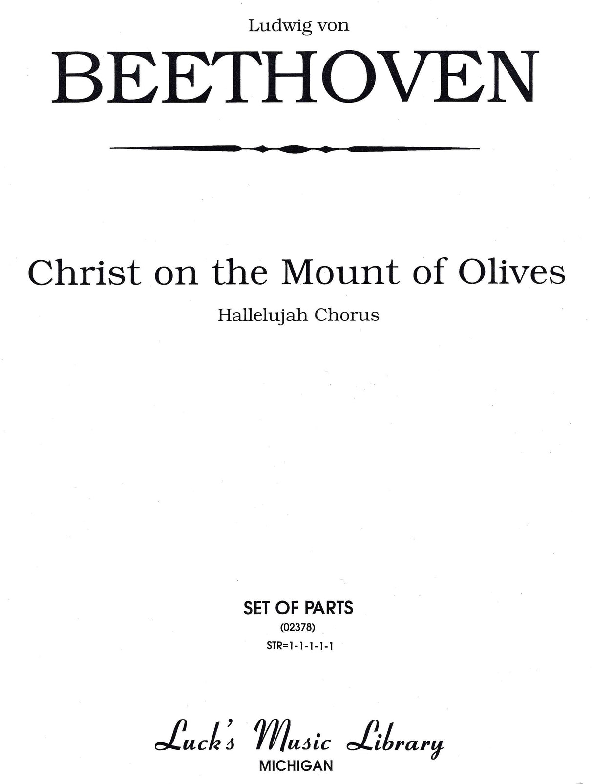 Beethoven: Halleluja from Christ on the Mount of Olives, Op. 85