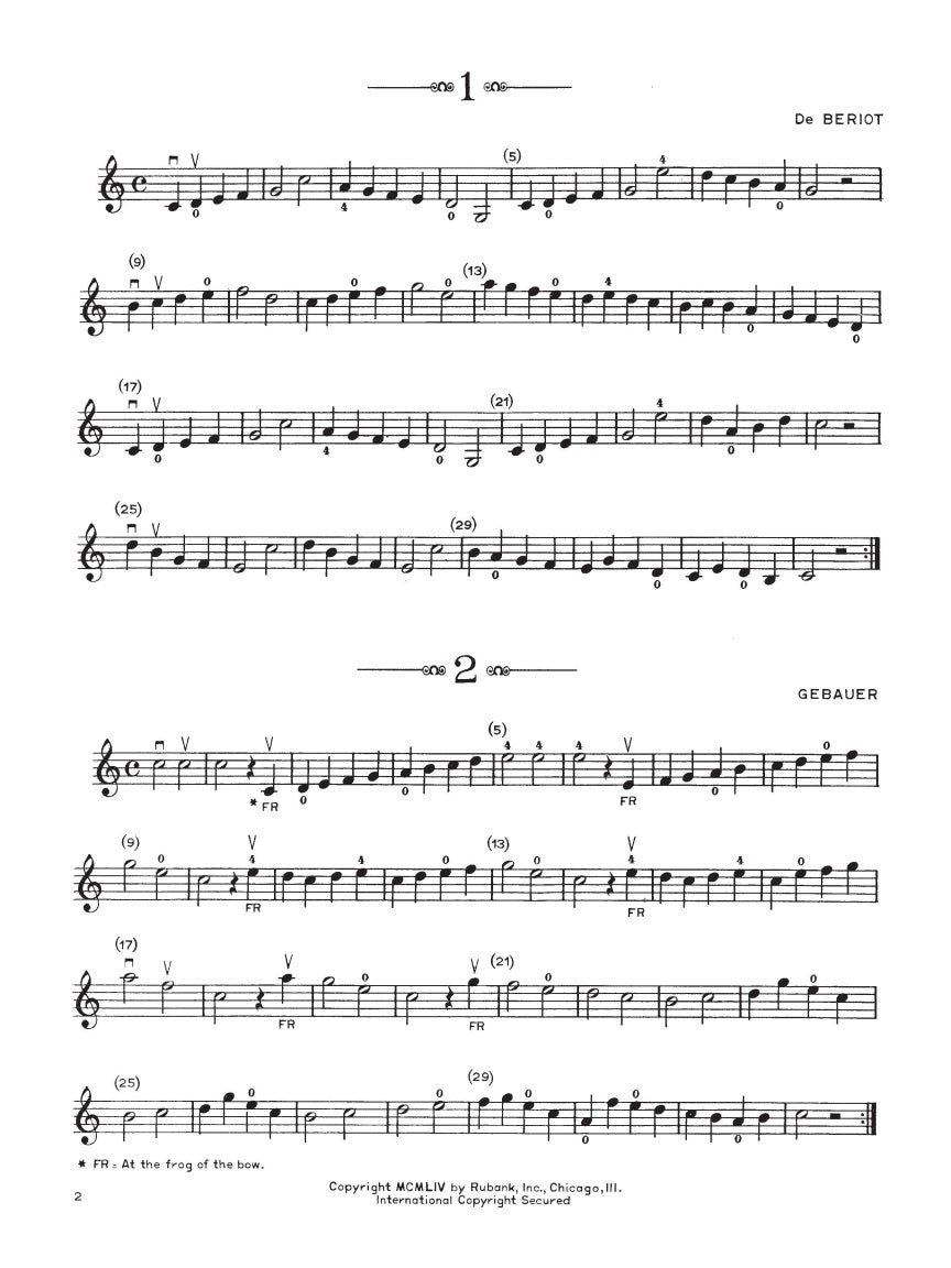 First Etude Album for Violin