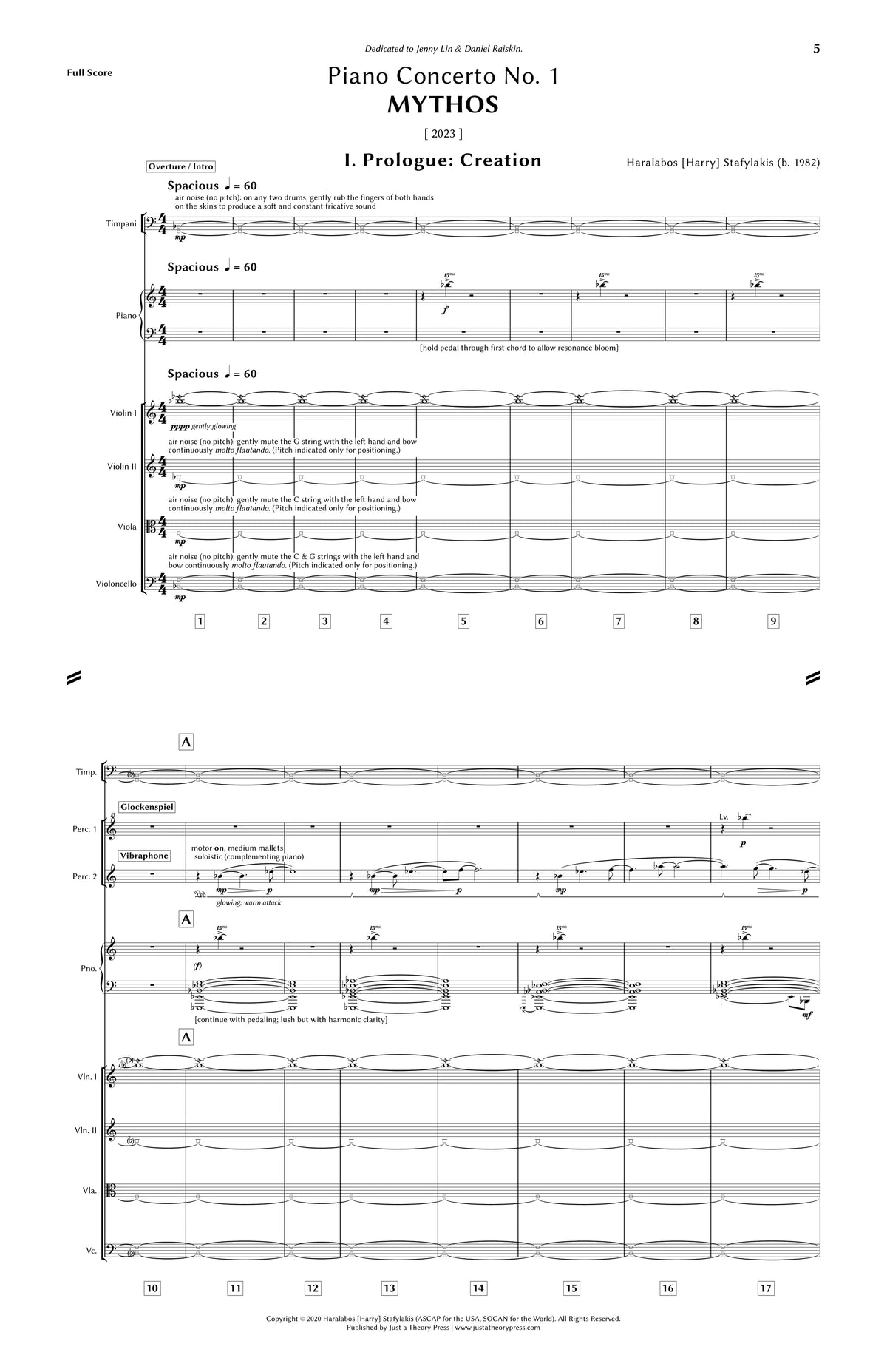 Stafylakis: Piano Concerto No. 1 ("Mythos")