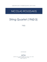 Roussakis: String Quartet (1962-3)