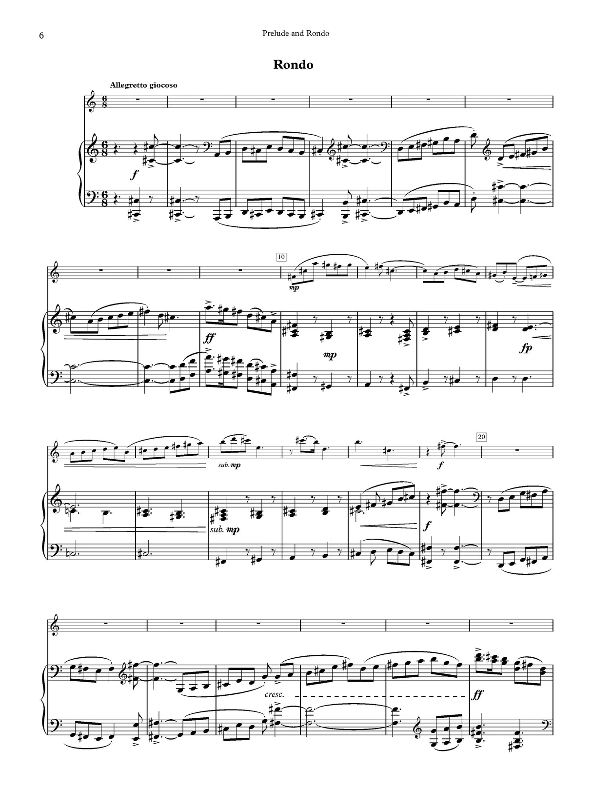 R. Anderson: Prelude & Rondo